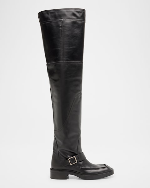 Saint Laurent Men's Wyatt 40 Leather Zip Ankle Boots | Neiman Marcus