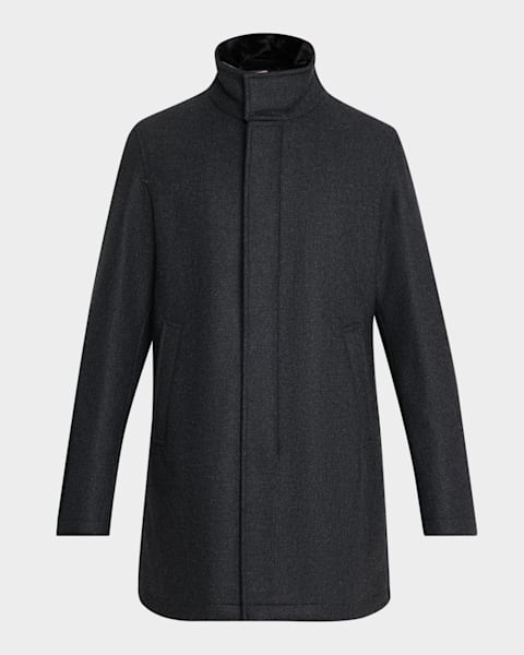 Homme Plisse Issey Miyake Men's Cavity Long Coat | Neiman Marcus