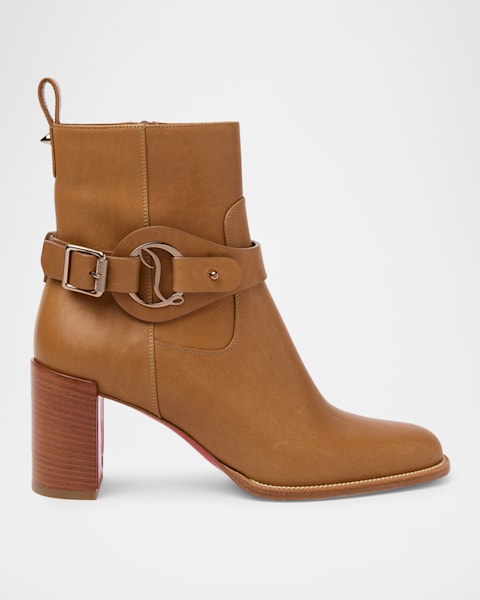 Christian Louboutin 70mm Adoxa Zip Ankle Booties | Neiman Marcus