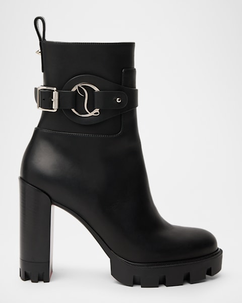 Christian Louboutin 70mm Adoxa Zip Ankle Booties | Neiman Marcus