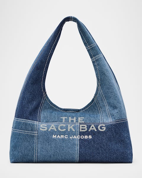 MARC JACOBS THE SACK BAG デニムリボンバッグ ミニ Marc Jacobs The Sack Bow Denim Top-Handle Bag | Neiman Marcus