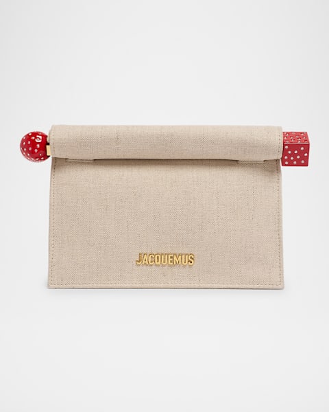 Jacquemus La Petite Pochette Rond Clutch Bag | Neiman Marcus