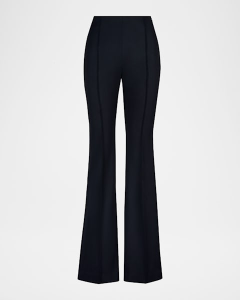 Max Mara Nepeta Flared Crop Wool Pants | Neiman Marcus