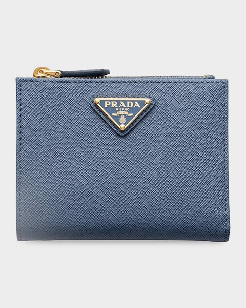 Prada Large Saffiano Leather Flap Wallet | Neiman Marcus