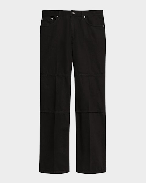 Helmut Lang Men's Zip Double-Pleated Trousers | Neiman Marcus