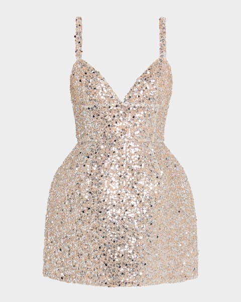 国内発| REBECCA VALLANCE Estella クリスタル装飾ミディドレス REBECCA VALLANCE Estella crystal-embellished crepe midi