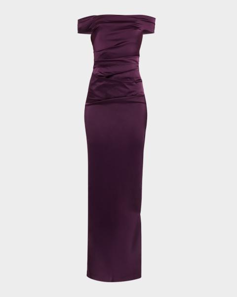 Robe Aidan Mattox Taille 4, Rose Baies, Une épaule Avec Volants - Neuve Sans étiquettes