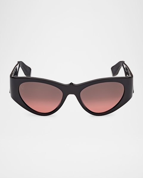 Gucci GG Logo Plastic Cat-Eye Sunglasses | Neiman Marcus