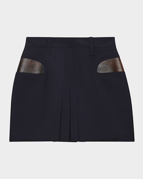 Prada Zip-Front Light Re-Nylon Full Midi Skirt | Neiman Marcus