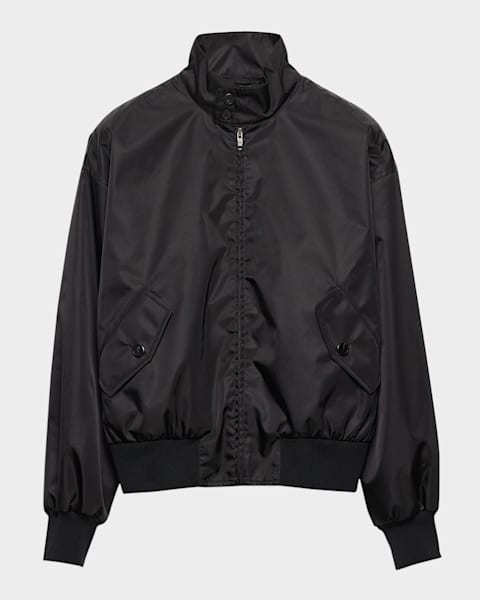Men's Nappa Leather Bomber Jacket | Neiman Marcus