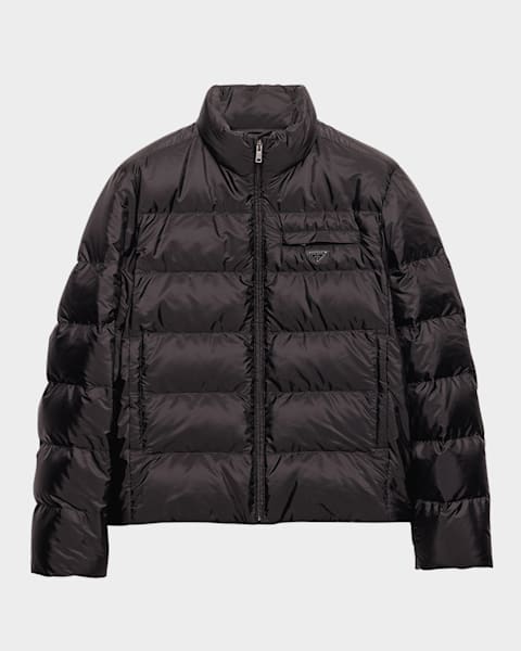 Prada Men's Re-Nylon Puffer Jacket | Neiman Marcus