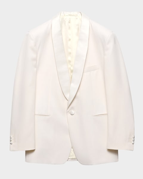 Emporio Armani Men's Textured Solid Dinner Jacket | Neiman Marcus