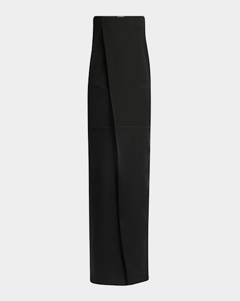 Cinq a Sept Seferina Draped Long-Sleeve Jersey Dress | Neiman Marcus
