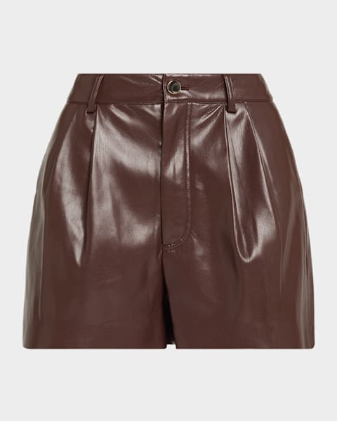 Alice + Olivia Donald High-Waist Shorts | Neiman Marcus