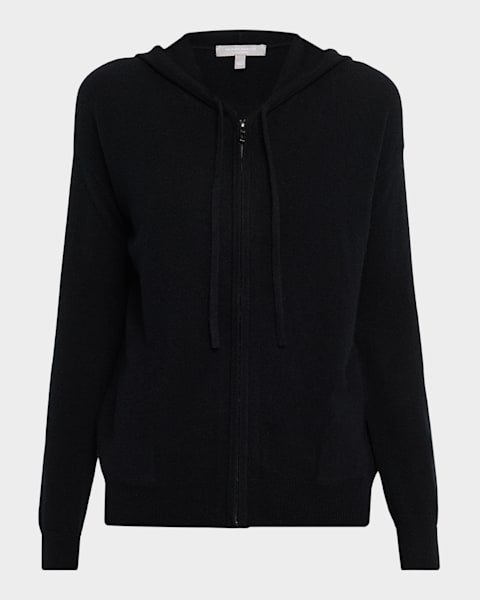 TSE Cashmere Cashmere Reversible Zip-Front Hoodie | Neiman Marcus