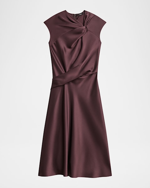 Theory Sleeveless Nappa Leather Mini Dress | Neiman Marcus