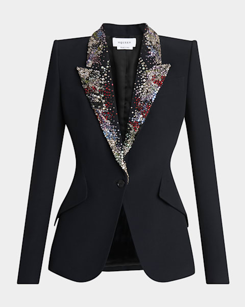 Etro Floral Single-Breasted Jacquard Jacket | Neiman Marcus