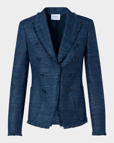 【AKRIS】【美品】カシミヤ100％ジャケット アクリス AKRIS カシミヤ100％ ジャケット ブラック 黒 44 【公式通販】