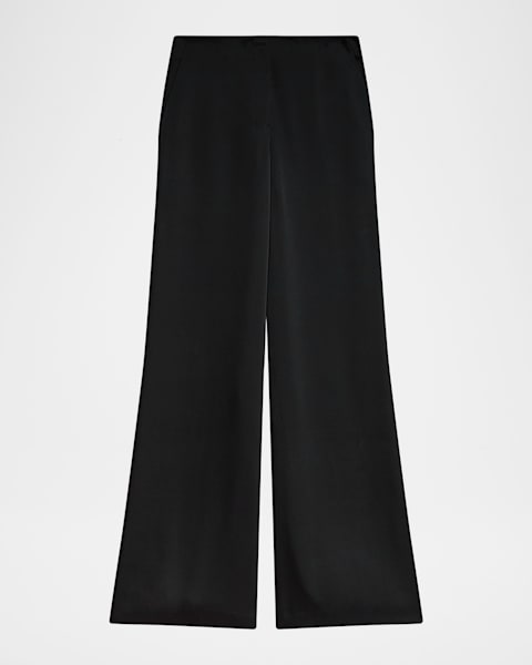 Theory Admiral Crepe Relaxed Straight-Leg Pants | Neiman Marcus
