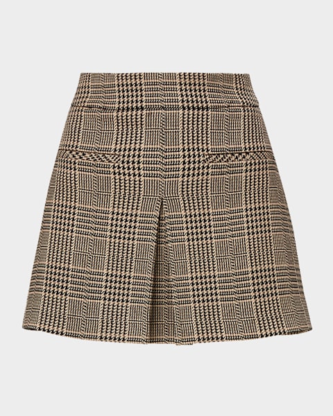 A.L.C. Conan Check Mini Skirt | Neiman Marcus