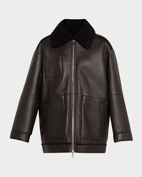 Ifie Faux Shearling Paneled Jacket