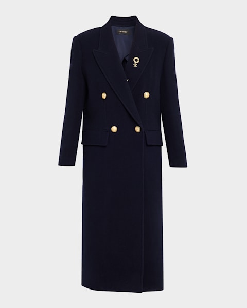 CHIARULLI Victoria Classic Double-Breasted Coat | Neiman Marcus