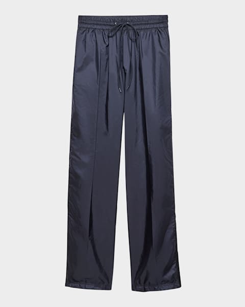 Prada Silk Straight-Leg Pants | Neiman Marcus