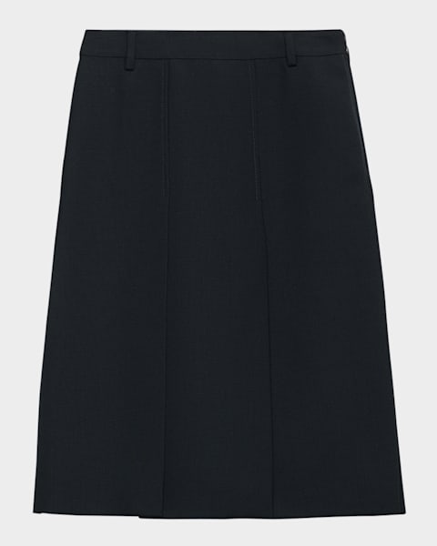 【Misapi】Prada Wool Skirt Anthracite Gray Wool skirt | PRADA