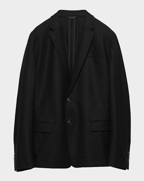 Prada Men's Patchwork Leather Jacket | Neiman Marcus