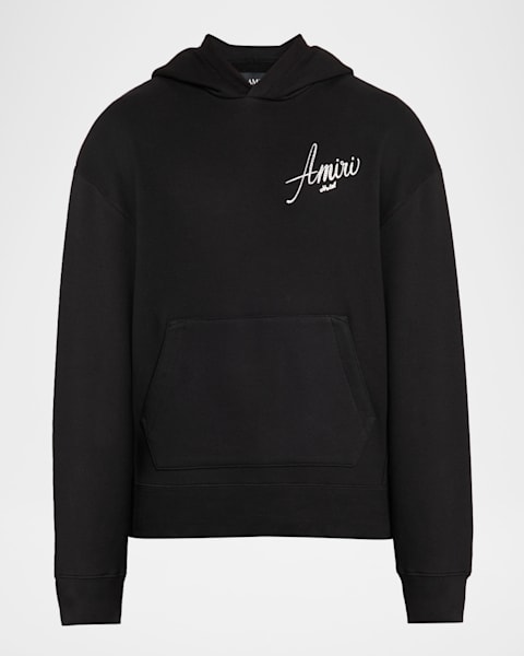 Amiri Men's Crystal-Embellished Logo Hoodie | Neiman Marcus