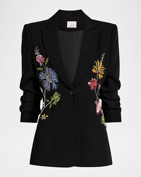 Theory Etiennette Wool Blazer | Neiman Marcus