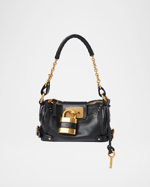 Chloe Paddington Padlock Shoulder Bag in Leather | Neiman Marcus