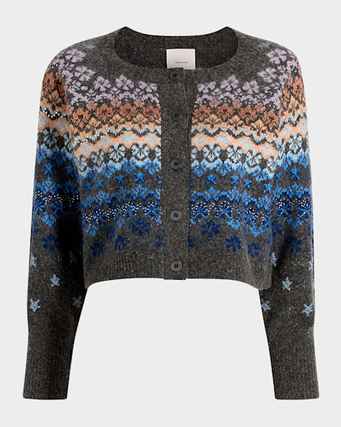 Pull Cachemire Alice + Olivia Multicolore Argyle - Taille S - Neuf (sans étiquette)