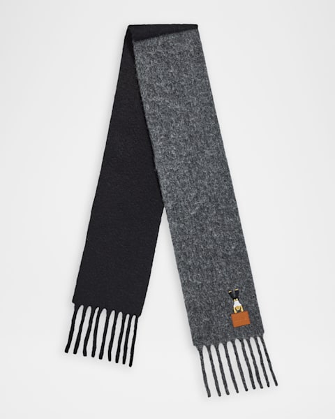 Loewe x Louis Wain Futurist Cat Fair Isle Scarf | Neiman Marcus