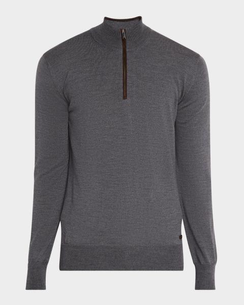 Dries Van Noten Men's Murton Wool Sweater | Neiman Marcus