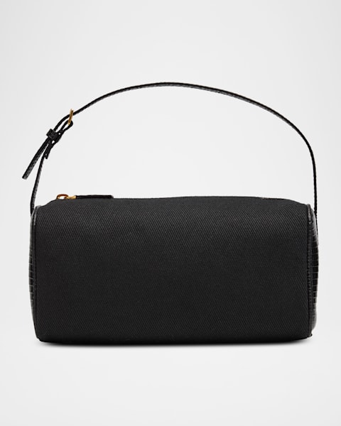 THE ROW 90's Top-Handle Bag in Nubuck Leather | Neiman Marcus