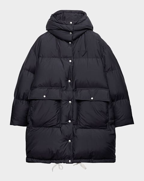 Re-Nylon Hooded Down Jacket