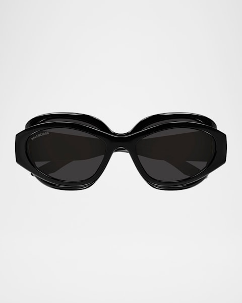 Balenciaga BB Logo Butterfly Sunglasses | Neiman Marcus