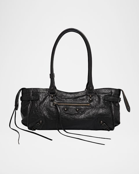 Dolce&Gabbana DG Girls Barocco Leather Shoulder Bag | Neiman Marcus