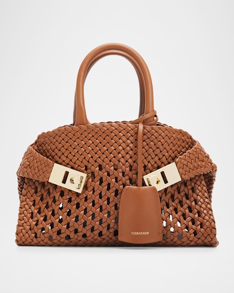 Ferragamo Hug Multi-Zip Leather Crossbody Bag | Neiman Marcus