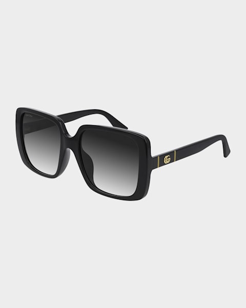 Gucci Logo 70mm Square Sunglasses | Neiman Marcus