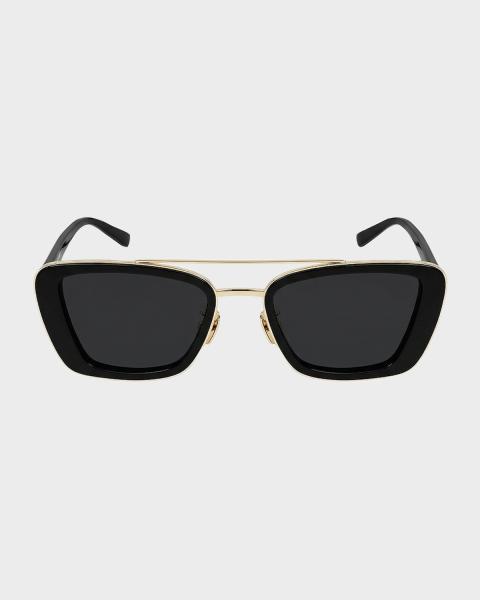E_ $960 Saint LaurentBlaze Acetate Cat-Eye Sunglasses Saint Laurent Blaze Acetate Cat-Eye Sunglasses | Neiman Marcus main image 4