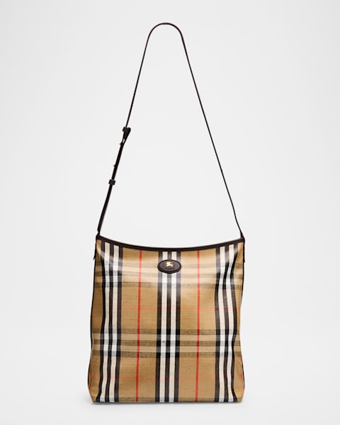Burberry Check Buckle Shoulder Bag | Neiman Marcus