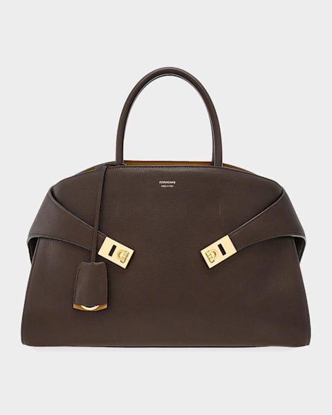 Ferragamo Hug Multi-Zip Leather Crossbody Bag | Neiman Marcus
