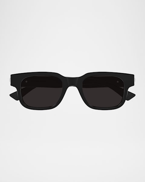 Bottega Veneta メンズ　サングラス Bottega Veneta Men's BV1374SK Acetate Rectangle Sunglasses