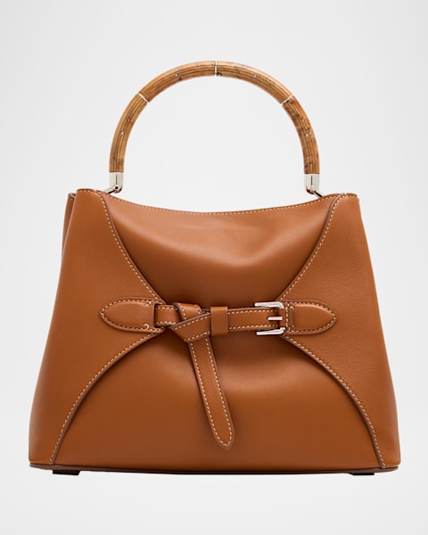Polo Ralph Lauren Bellport Woven Leather Satchel | Neiman Marcus