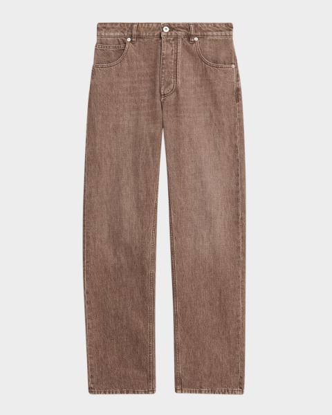 Emporio Armani Straight-Leg Lightweight Denim Trousers | Neiman Marcus