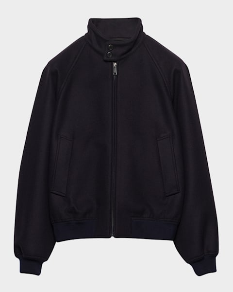 Prada Men's Zip-Front Technical Jacket | Neiman Marcus