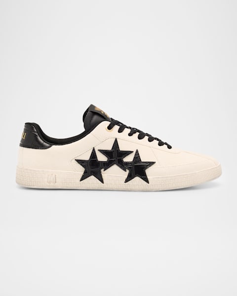 Men's MA-1 Leather & Mesh Low-Top Sneakers