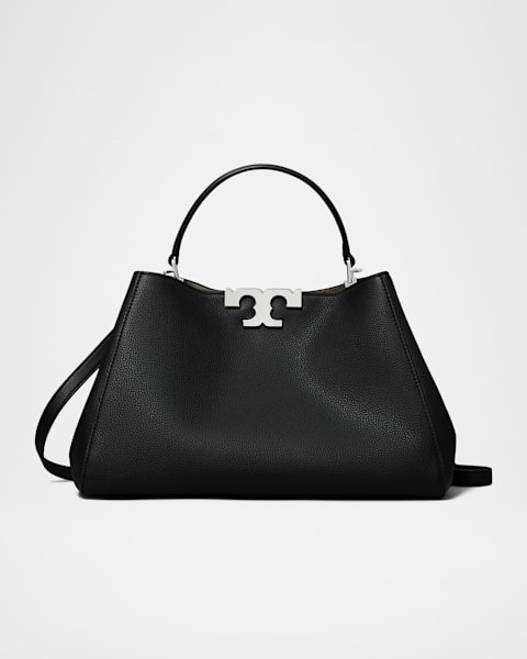 R♡　レディース　BLK XS Tory Burch Lee Radziwill Petite Croc-Embossed Top-Handle Bag